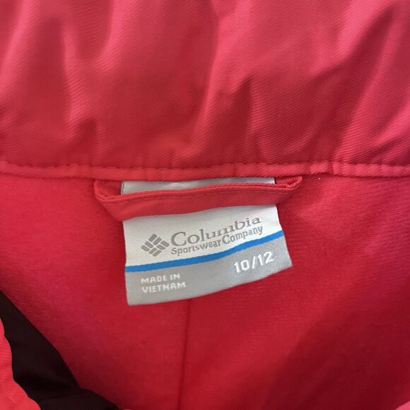 Columbia Omni-Tech Bugaboo Snow Pants Waterproof Insulated Pink Girls Size 10-12 - Picture 8 of 16